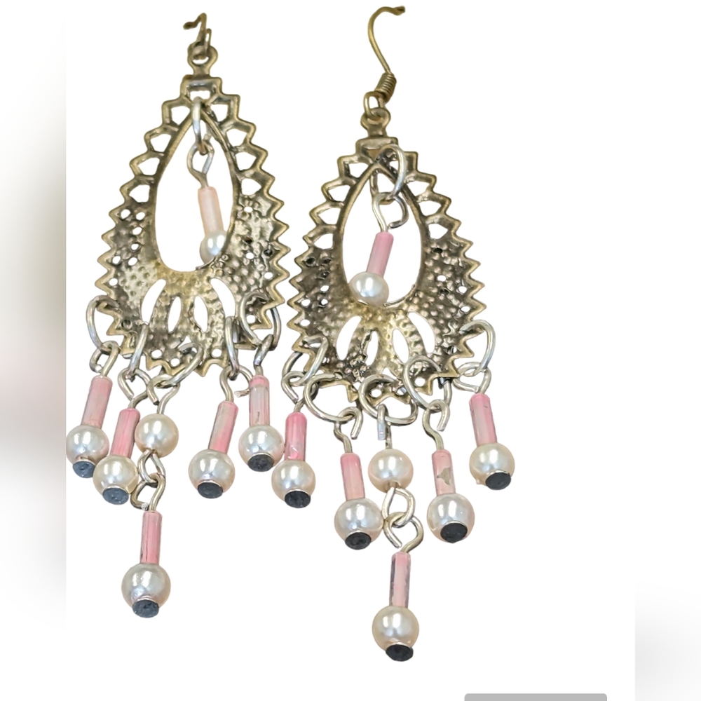 Dangle beaded earrings - Picture 5 of 5